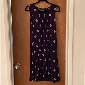 Navy blue sleeveless dress